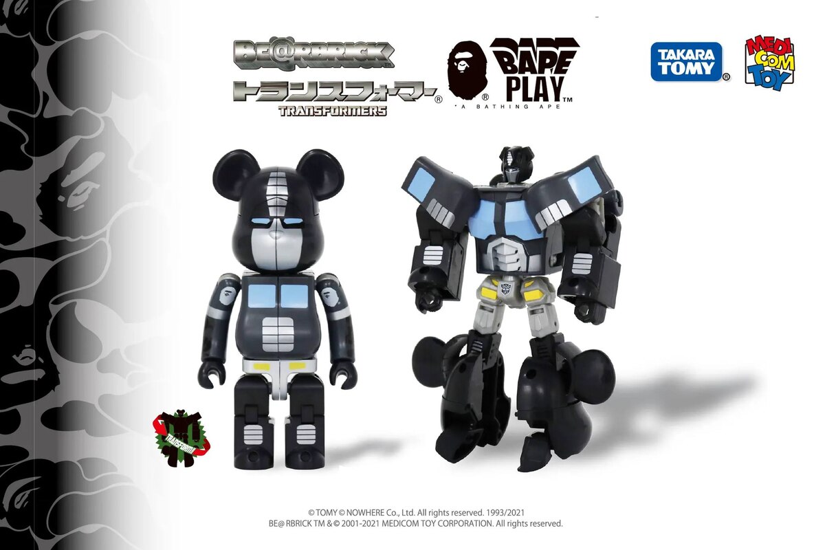 Transformers Bearbrick BAPE 200% Black Version Exclusive Official 
